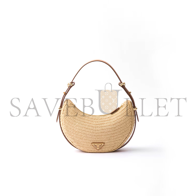PRADA ARQUÉ CROCHET SHOULDER BAG 1BC194 (22.5*18.5*6cm)